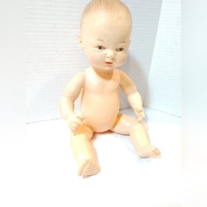 Vintage Horsman Baby Doll Hard Plastic 12"